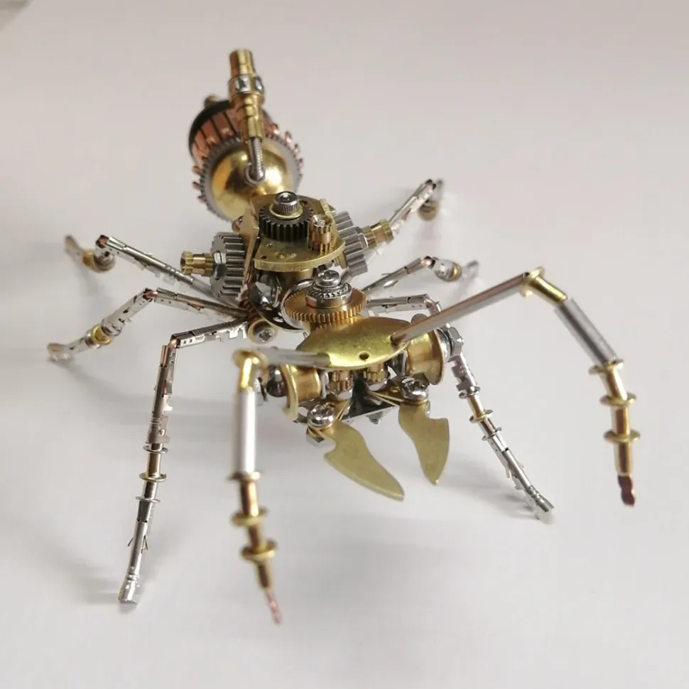 3D Metal Mini Ant Puzzle Steampunk DIY Assembly Model Kit 190PCS