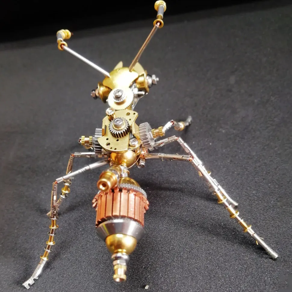 3D Metal Mini Ant Puzzle Steampunk DIY Assembly Model Kit 190PCS