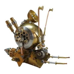 3D Metal Mini Snail Puzzle Steampunk DIY Assembly Model Kit 220PCS