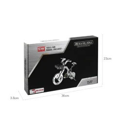 3D Metal Puzzle Bicycle Assembly Kit DIY Model Toys Kit Adults Kids -191PCS