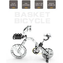 3D Metal Puzzle Bicycle Assembly Kit DIY Model Toys Kit Adults Kids -191PCS