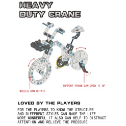 3D Metal Puzzle Bicycle Assembly Kit DIY Model Toys Kit Adults Kids -191PCS