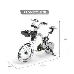 3D Metal Puzzle Bicycle Assembly Kit DIY Model Toys Kit Adults Kids -191PCS
