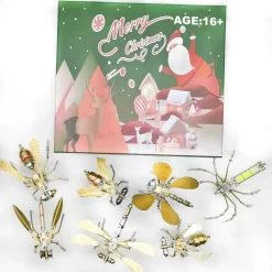 3D Metal Puzzle DIY Mini Steampunk Small Insects Metal Assembly Model Christmas Kit Sets
