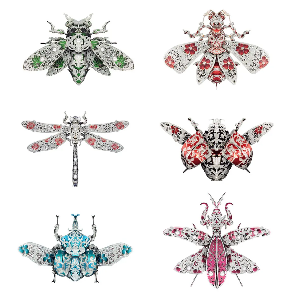 3D Metal Puzzle Mechanical Assembly DIY Insect Model Toys Kits