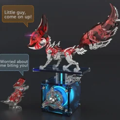 3D Metal Puzzle Mechanical Fox DIY Model Assembly Creative Toy Set