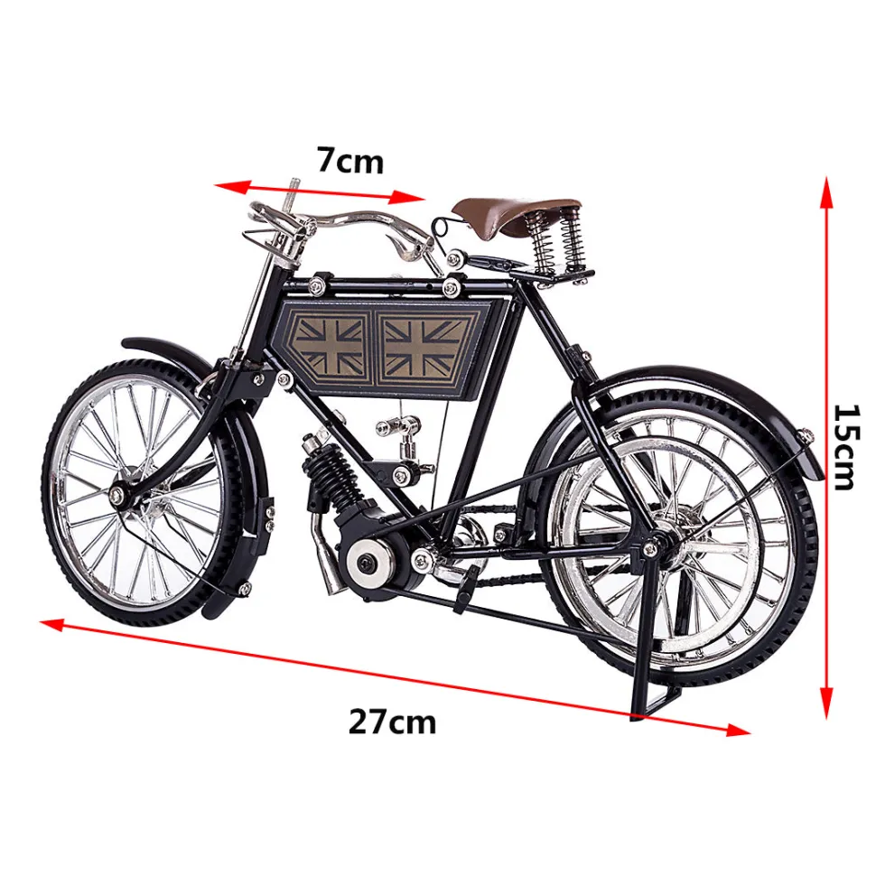 3D Metal Puzzle Retro Nostalgic Road Mountain Bike Model DIY Simulated Decoration Bicycle Model Kit for Adults Kids