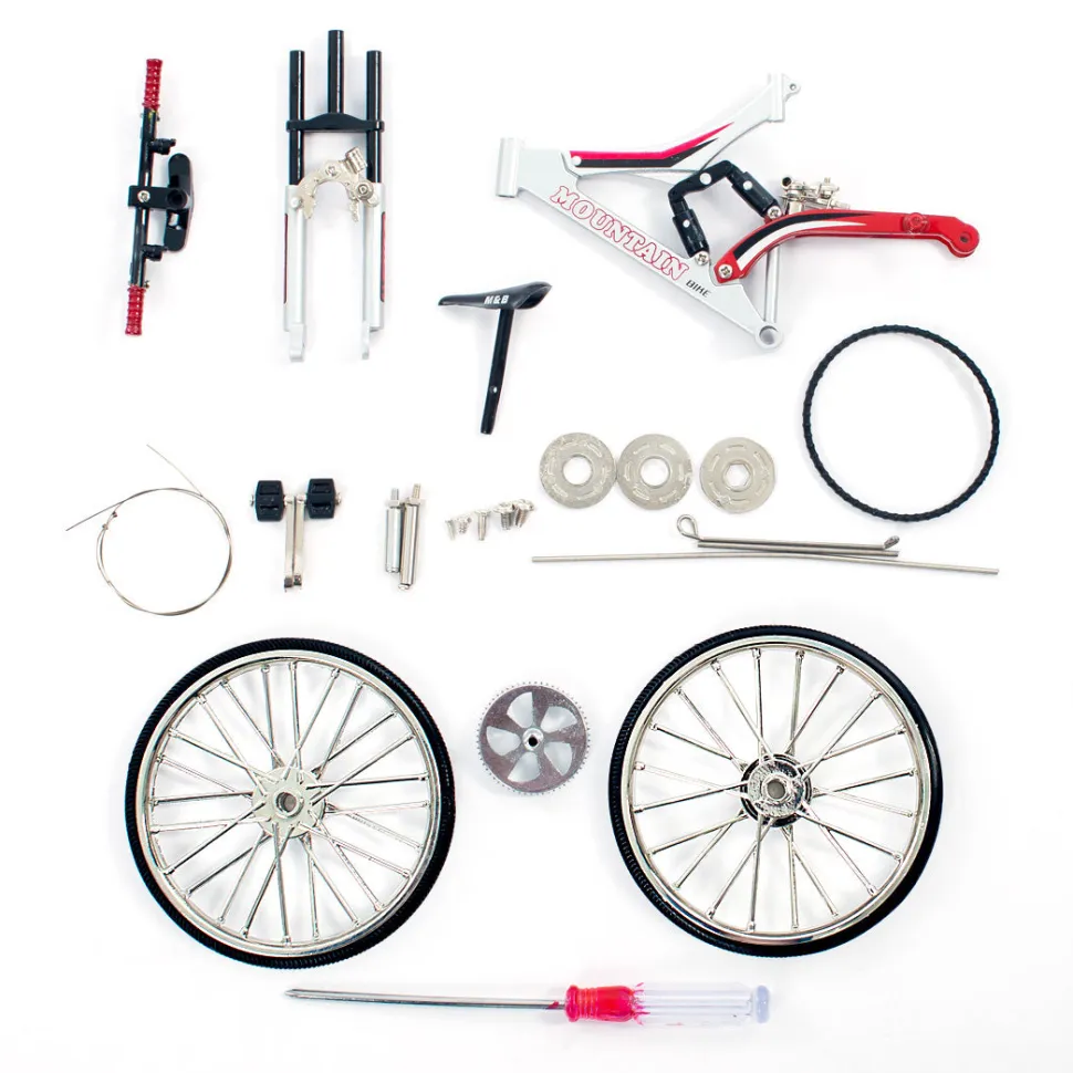 3D Metal Puzzle Retro Nostalgic Road Mountain Bike Model DIY Simulated Decoration Bicycle Model Kit for Adults Kids