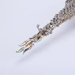 3D Metal Sleeping Crocodile DIY Metal Puzzle Model Kit Mechanical Assembly Crafts 1500+PCS
