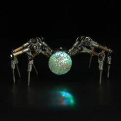 3D Metal Spider Model DIY Kits with 2CM Glowing Crystal Ball -270PCS+