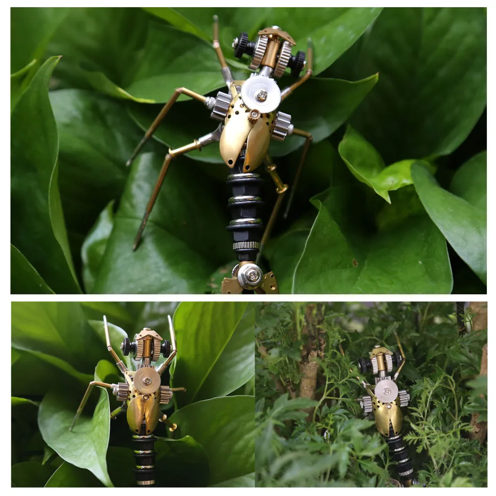 3D Metal Steampunk Craft Puzzle Mechanical Insect Model DIY Assembly Animal Jigsaw Puzzle Kit - Make Your Own Advent Calendar - Creative Gift-650PCS+