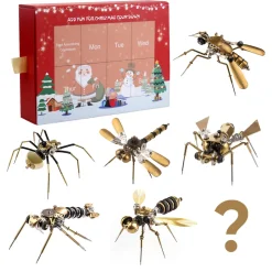 3D Metal Steampunk Craft Puzzle Mechanical Insect Model DIY Assembly Animal Jigsaw Puzzle Kit - Make Your Own Advent Calendar - Creative Gift-650PCS+