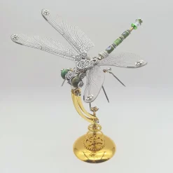 3D Metal Steampunk Insect Assembly Model Kit with Magnetic Display Base