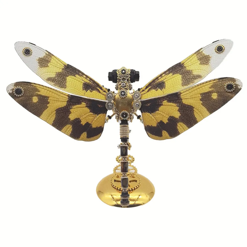 3D Metal Steampunk Insect Assembly Model Kit with Magnetic Display Base