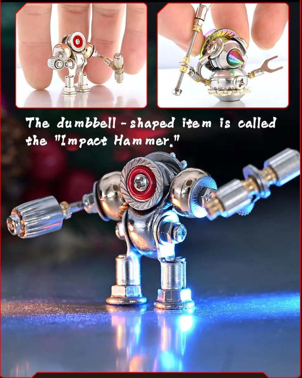 3D Metal Steampunk Mecha Assembly Model Kit Christmas Blind Box