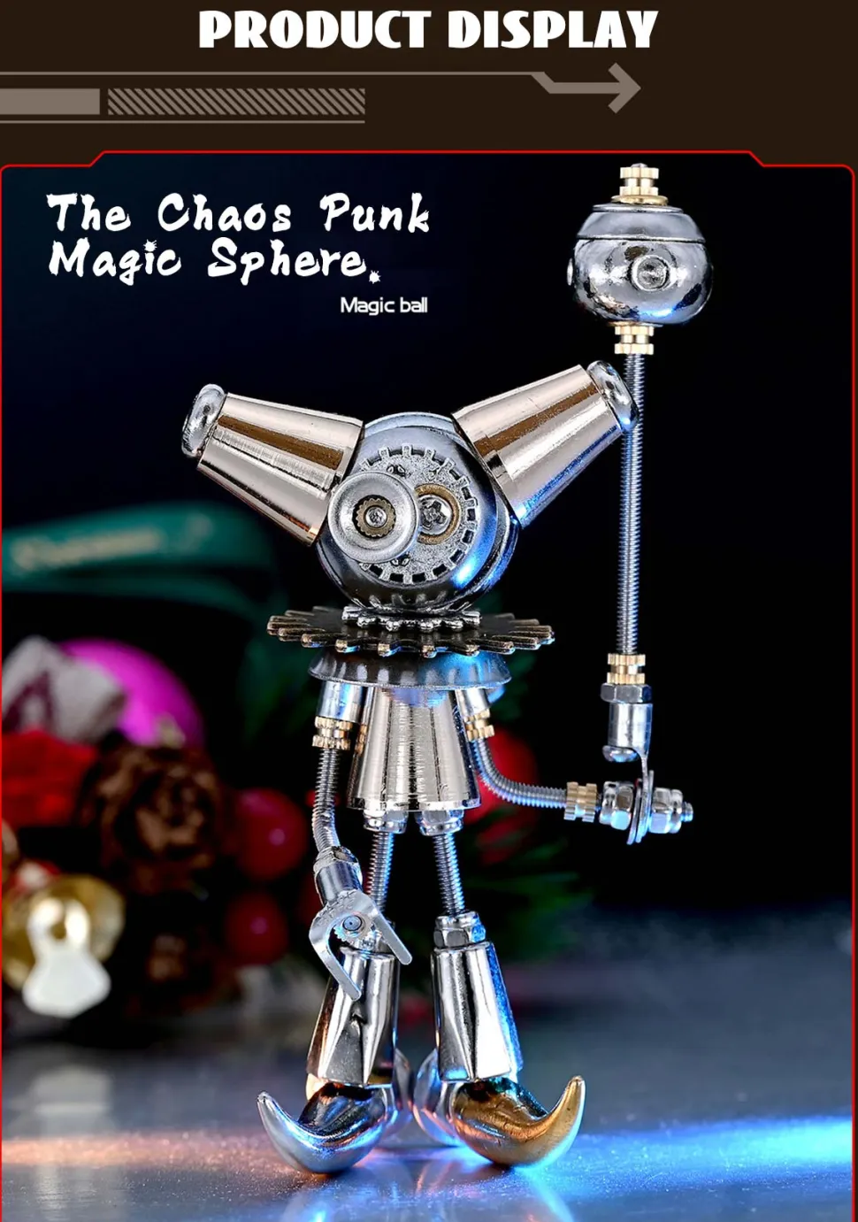 3D Metal Steampunk Mecha Assembly Model Kit Christmas Blind Box