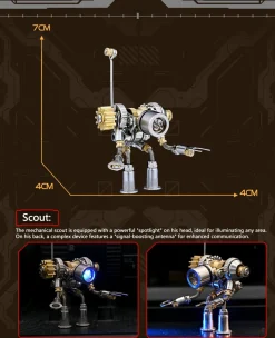 3D Metal Steampunk Mecha Assembly Model Kit Christmas Blind Box