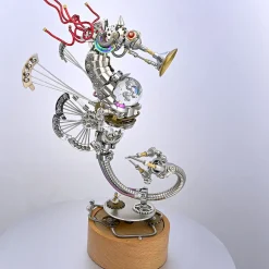 3D Metal Steampunk Seahorse Music Box Assembly Model Kit