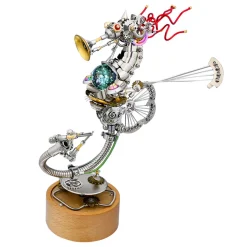 3D Metal Steampunk Seahorse Music Box Assembly Model Kit
