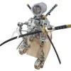 3D Metal Steampunk Shining Blade Steel Samurai Model