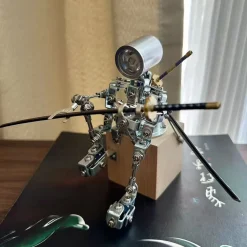 3D Metal Steampunk Shining Blade Steel Samurai Model