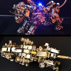 3D Metal Tiger Kit Assembly Smilodon Model Saber-toothed Tiger - 650PCS+