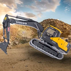 DOUBLE E 1:14 2.4G RC Excavator Metal Engineering Remote Control Construction Vehicle - Electric Cylinder Version RTR