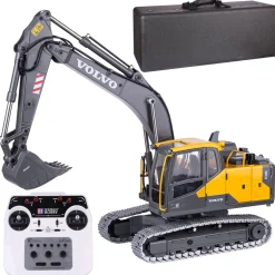 DOUBLE E 1:14 2.4G RC Excavator Metal Engineering Remote Control Construction Vehicle - Electric Cylinder Version RTR
