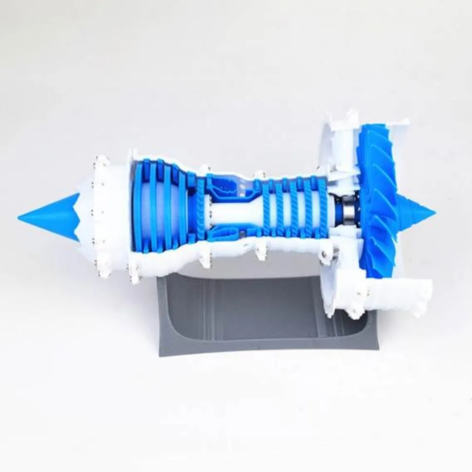 3D Printed Aero Engine Turbofan Engine Model DIY Stem Engine Toy - Static Version