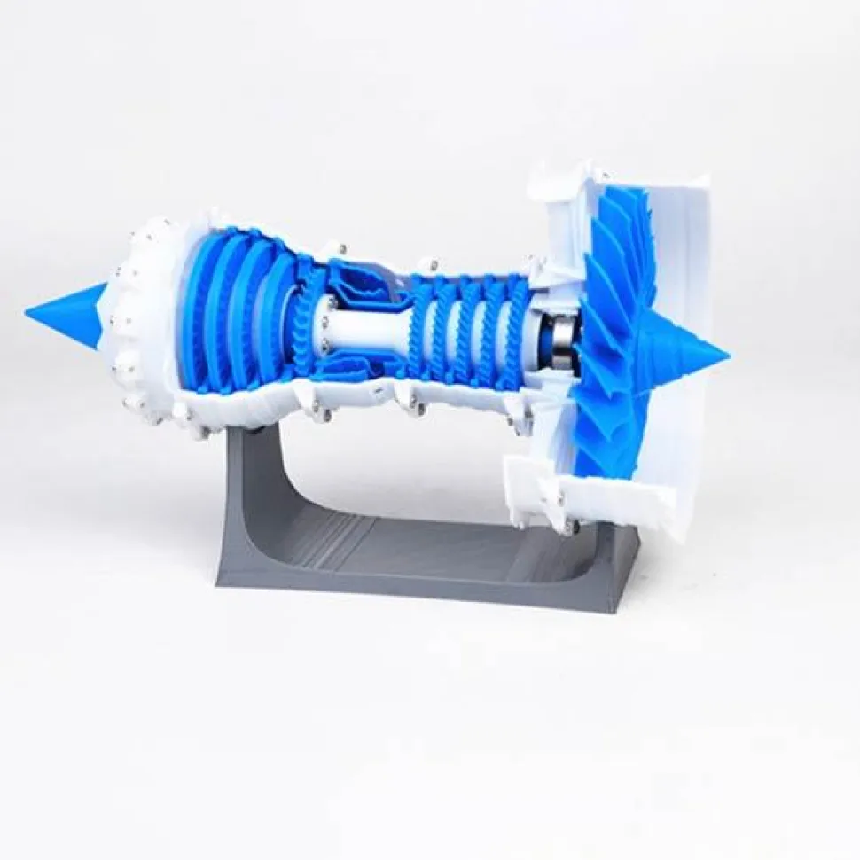 3D Printed Aero Engine Turbofan Engine Model DIY Stem Engine Toy - Static Version