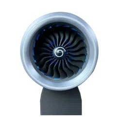 3D Printed Functional Nacelle Thrust Reverser Turbofan Engine Model-Build Your Own Turbofan Engine that Works