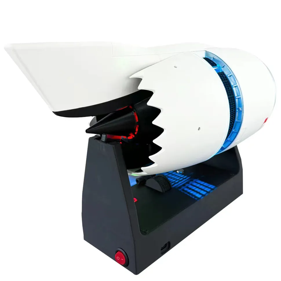 3D Printed Functional Nacelle Thrust Reverser Turbofan Engine Model-Build Your Own Turbofan Engine that Works