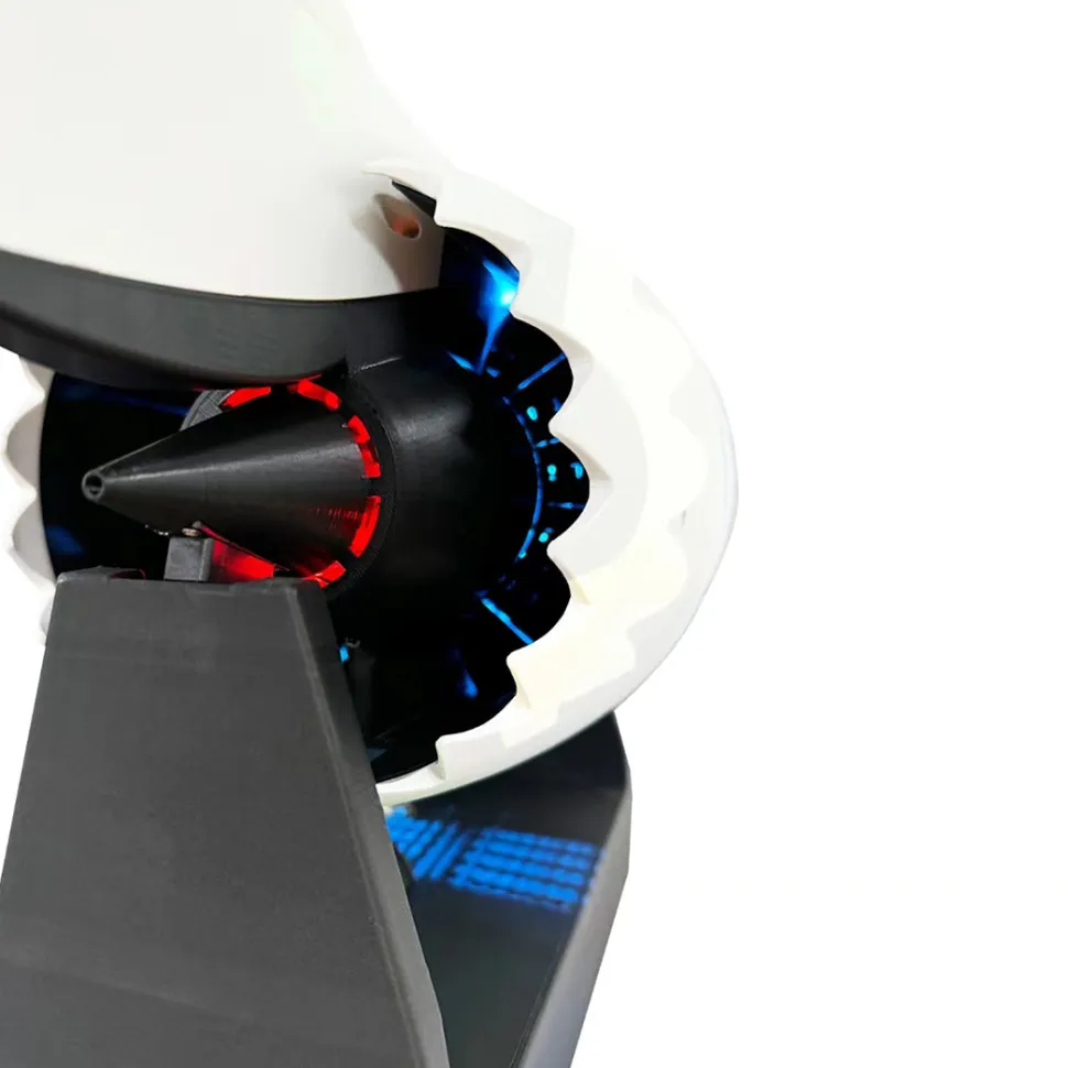 3D Printed Functional Nacelle Thrust Reverser Turbofan Engine Model-Build Your Own Turbofan Engine that Works