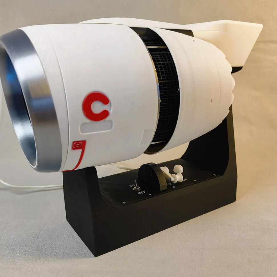 3D Printed TR900 Turbofan Engine Model that Works-Functional Rotating Aircraft Engine