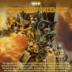 3D Protoss Mecha Metal Model With Light Steampunk DIY Assembly Jigsaw Crafts 1020+Pcs