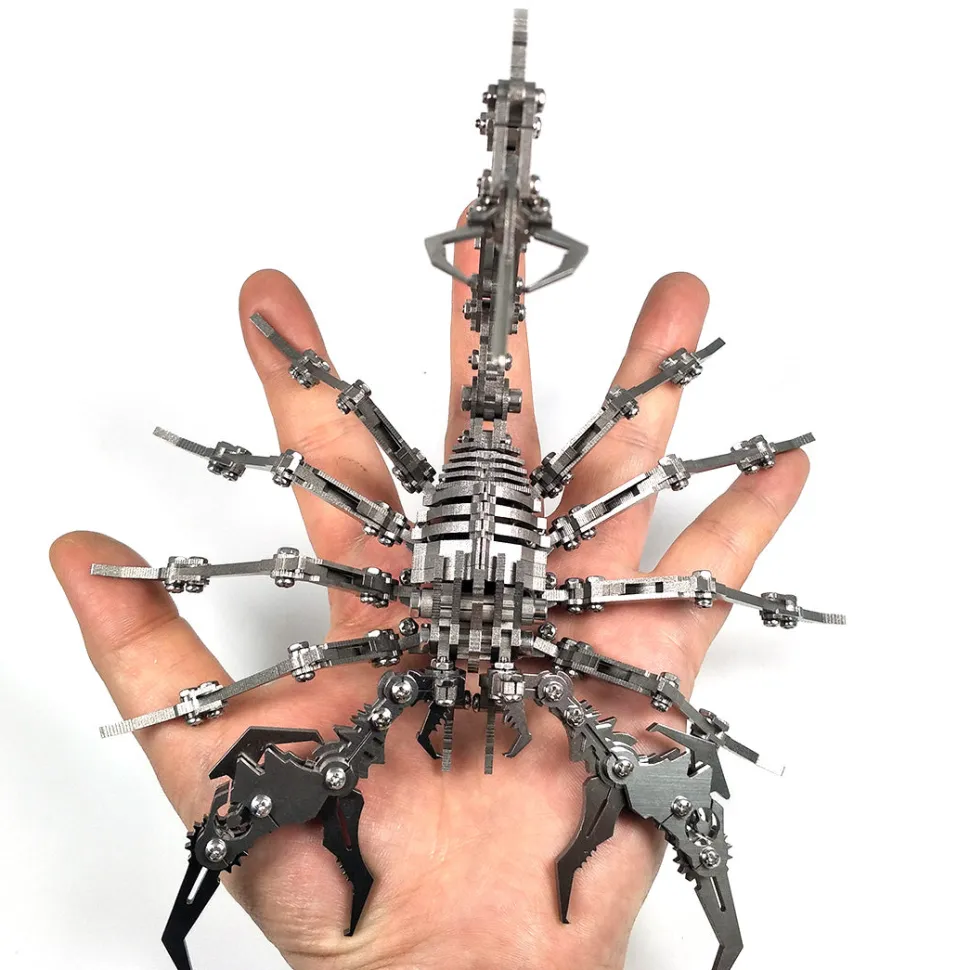 3D Puzzle DIY Model Kit Detachable Jigsaw Scorpion Metal Games