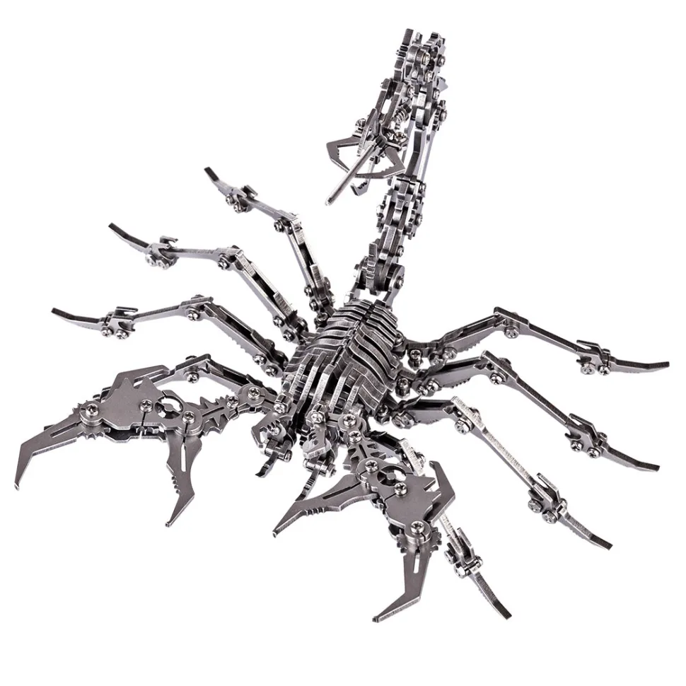 3D Puzzle DIY Model Kit Detachable Jigsaw Scorpion Metal Games