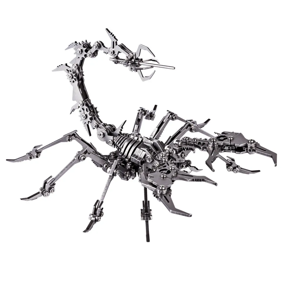 3D Puzzle DIY Model Kit Detachable Jigsaw Scorpion Metal Games