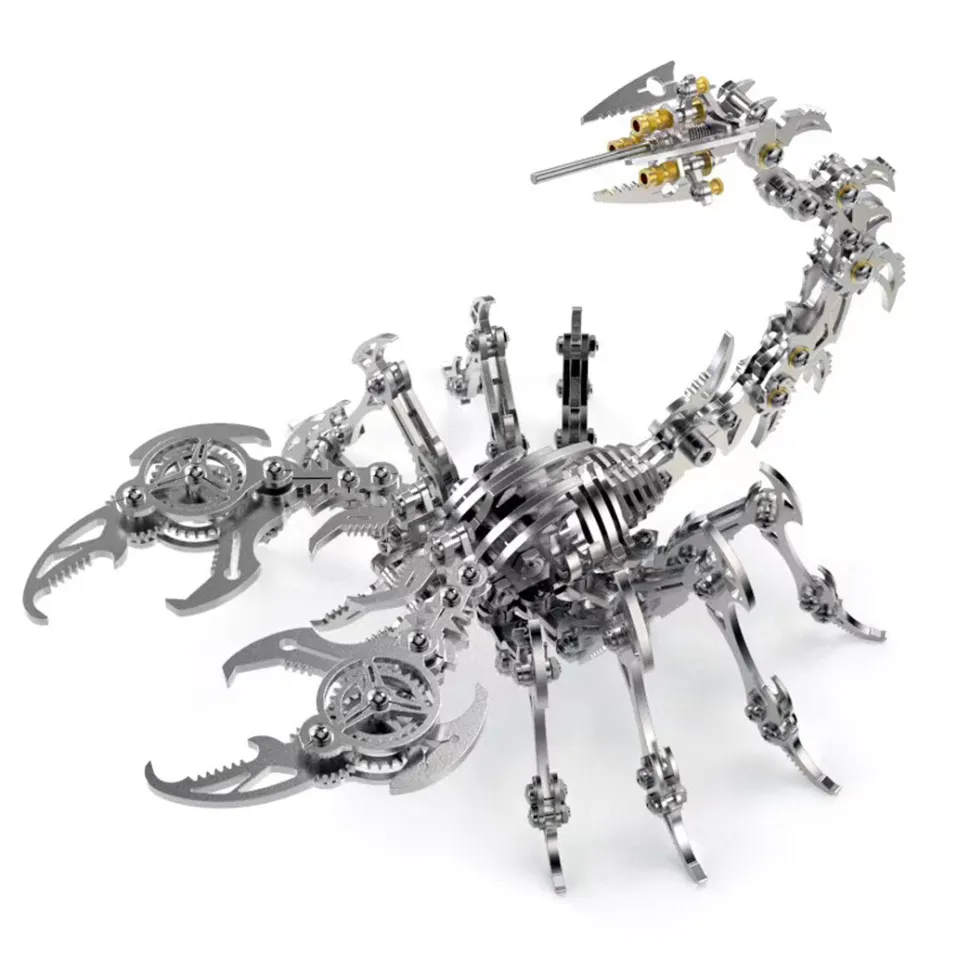 3D Puzzle DIY Model Kit Detachable Jigsaw Scorpion Metal Games