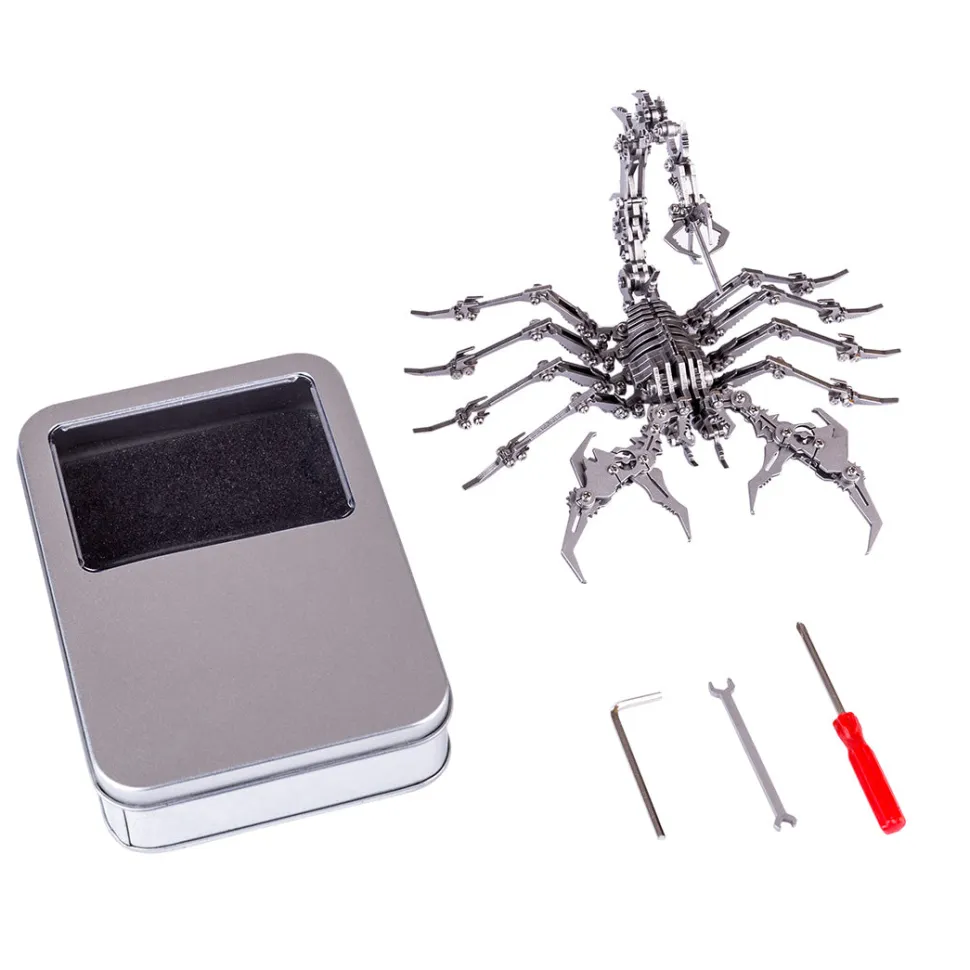 3D Puzzle DIY Model Kit Detachable Jigsaw Scorpion Metal Games