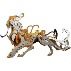 3D Puzzle DIY Model Kit Jigsaw Metal Tiger Model Ancient Chinese Beasts Mechanical Assembly Crafts