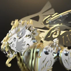 3D Puzzle DIY Model Kit Jigsaw Metal Tiger Model Ancient Chinese Beasts Mechanical Assembly Crafts