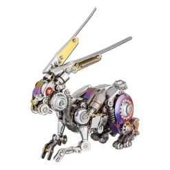 3D Puzzle DIY Model Kit Jigsaw Metal Punk Mechanical Rabbit Model Mechanical Assembly Crafts-500PCS