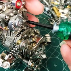 3D Puzzle DIY Model Kit Jigsaw Metal Punk Mechanical Rabbit Model Mechanical Assembly Crafts-500PCS