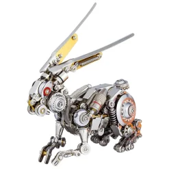 3D Puzzle DIY Model Kit Jigsaw Metal Punk Mechanical Rabbit Model Mechanical Assembly Crafts-500PCS