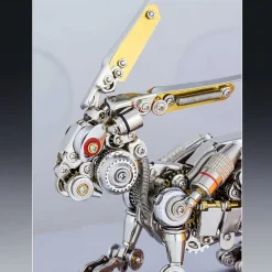 3D Puzzle DIY Model Kit Jigsaw Metal Punk Mechanical Rabbit Model Mechanical Assembly Crafts-500PCS