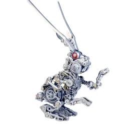 3D Puzzle DIY Model Kit Jigsaw Metal Punk Mechanical Rabbit Model Mechanical Assembly Crafts-500PCS