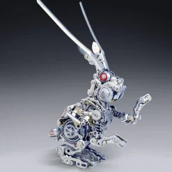 3D Puzzle DIY Model Kit Jigsaw Metal Punk Mechanical Rabbit Model Mechanical Assembly Crafts-500PCS