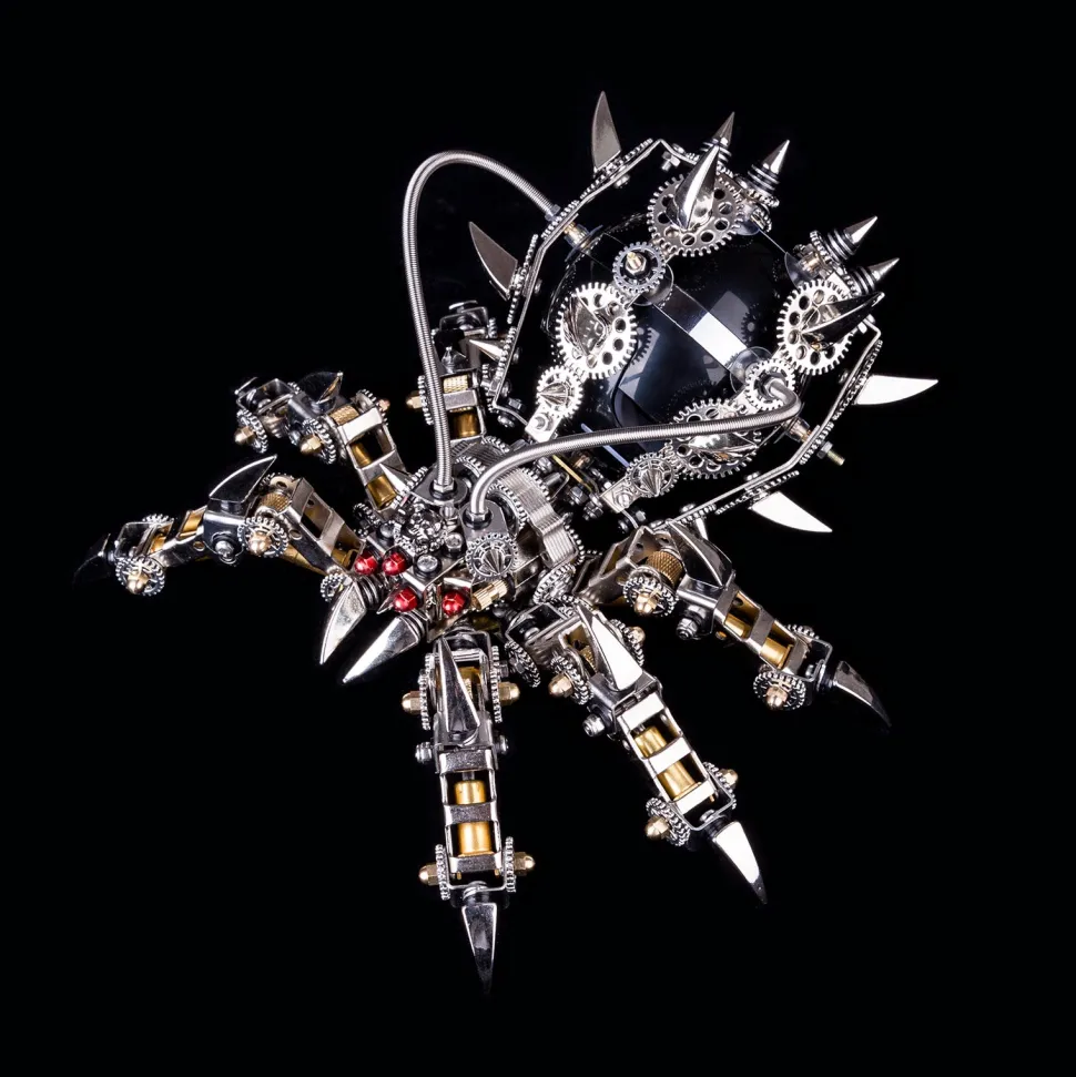 3D Puzzle DIY Model Kit Spider with Bluetooth Speaker Metal Games Creative Gift