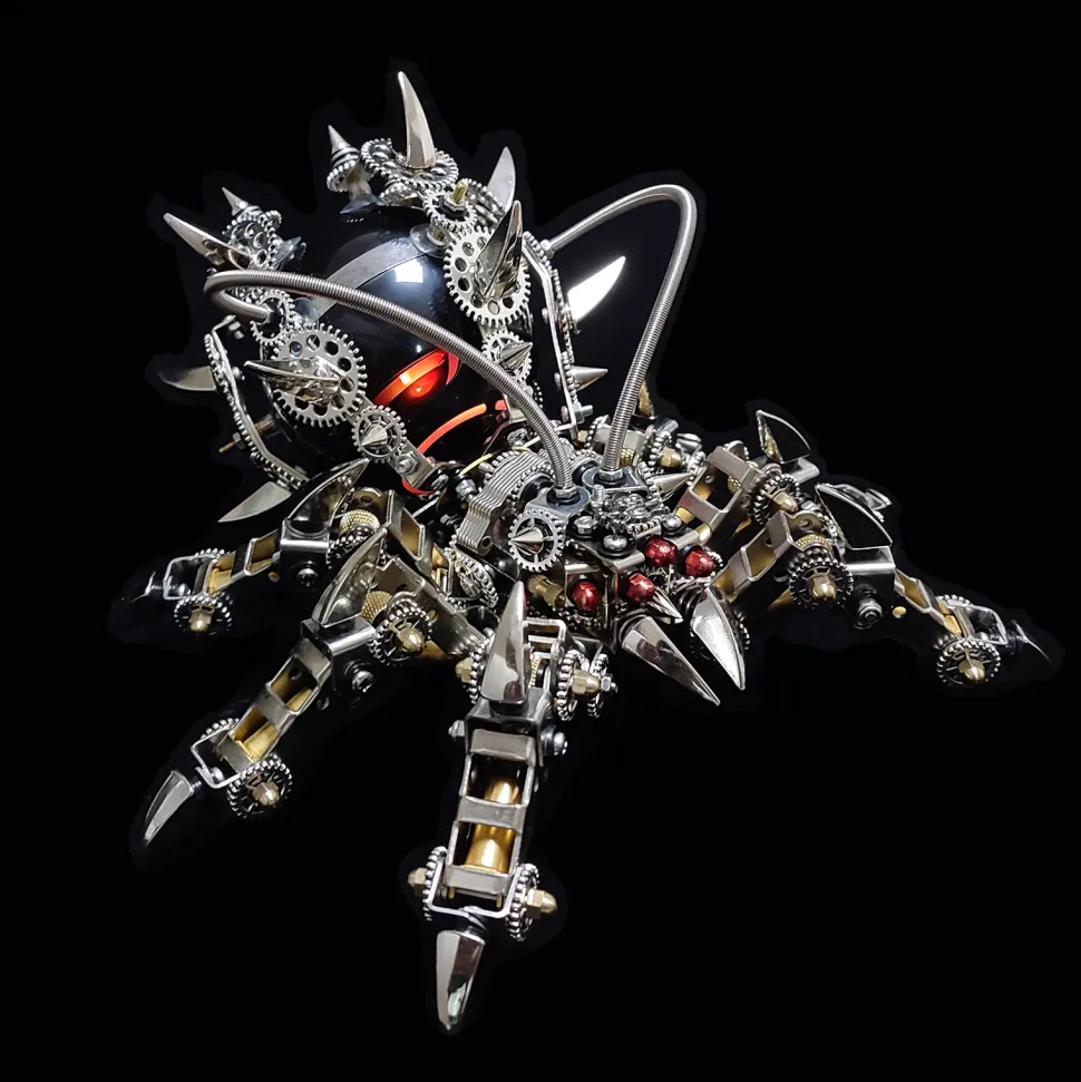 3D Puzzle DIY Model Kit Spider with Bluetooth Speaker Metal Games Creative Gift